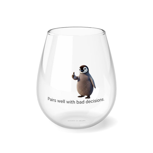 Penguin Wine Glass, 11.75oz